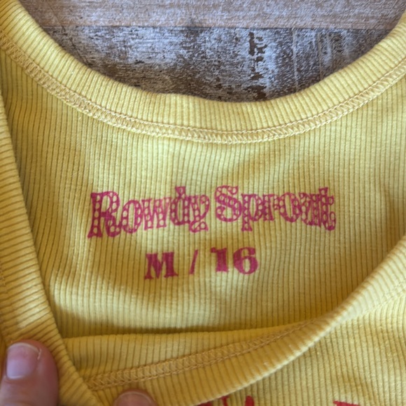 Rowdy Sprout tank Size M - Picture 2 of 2